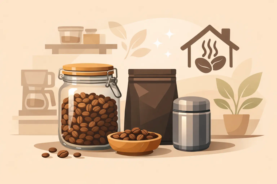 Kaffeebohnen richtig lagern zuhause und Aroma bewahren