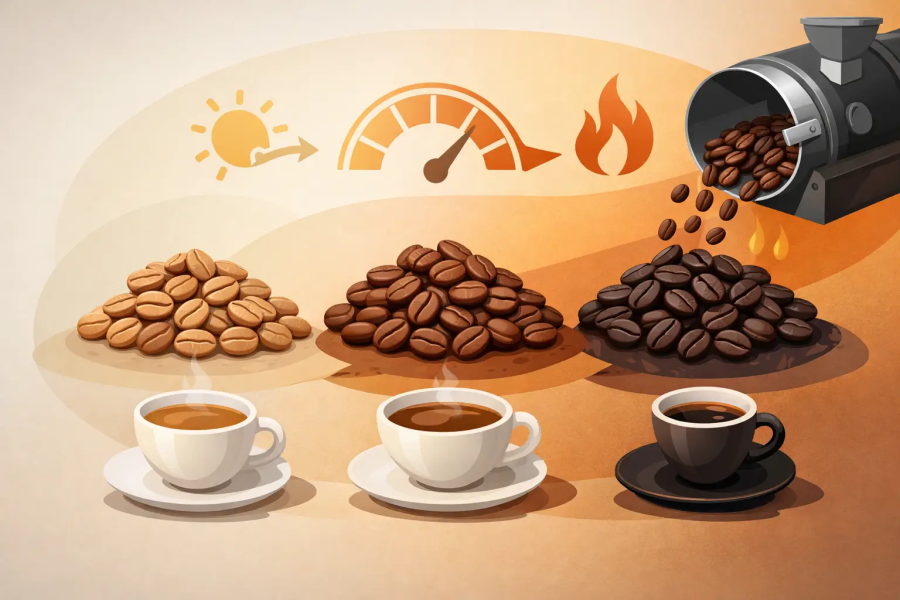 Röstgrade bei Kaffeebohnen erklärt für Ihren Geschmack