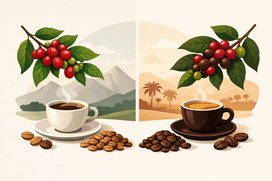 Arabica oder Robusta: Der Unterschied im Kaffee