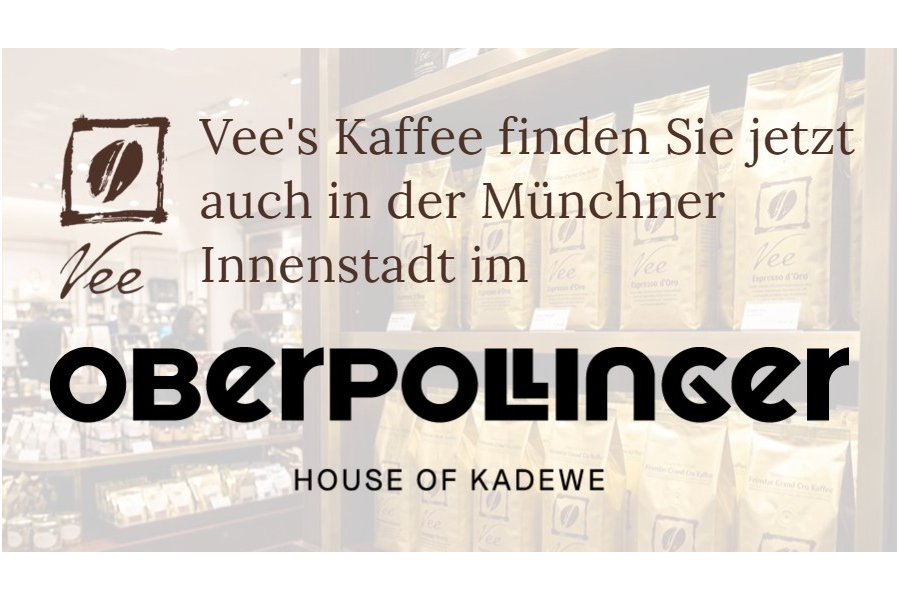 Vee’s coffee is now also available at Oberpollinger